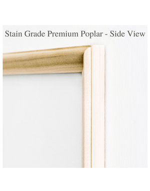 *SALE* Finished/Primed & Stain Grade/Primer Ready Premium Poplar - Four Piece Self-Adhering Door Moulding Kit / Bi-Fold Door Moulding Kit - Luxe Architectural