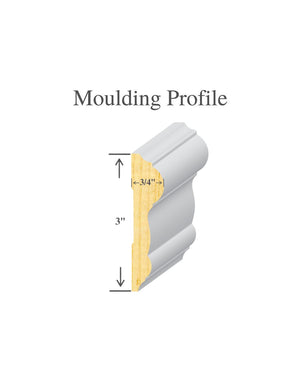 Classic Chair Rail Moulding – Primed Pine