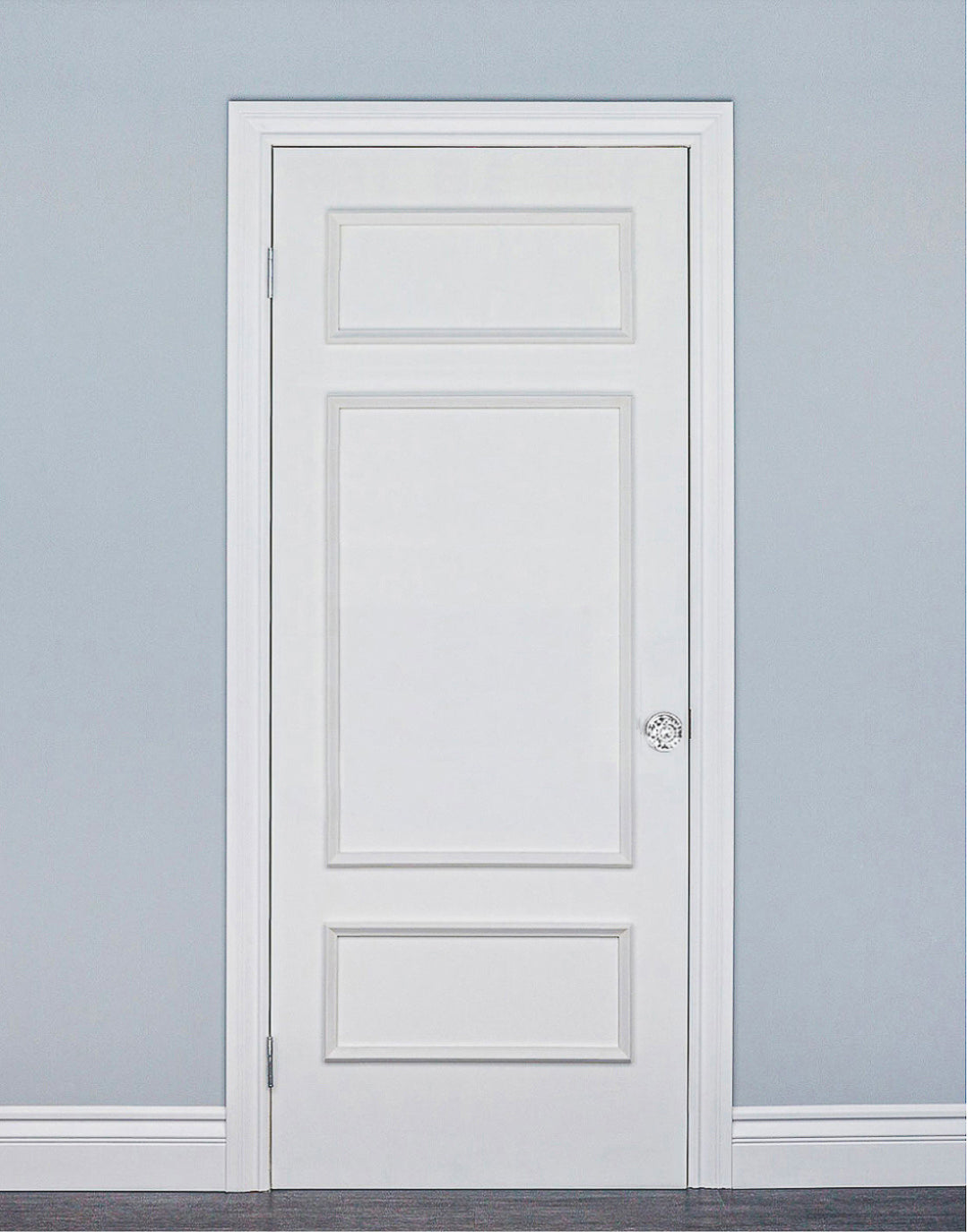 Boston Three Piece Door Moulding Kit, Peel & Stick, Premium Wood Moulding