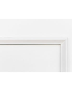 Close up picture of removable & reusable Nine Piece Wall Moulding Kit miters showing quality construction