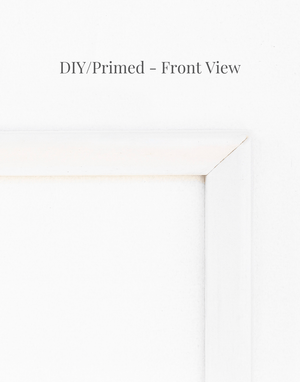 Six Piece Self - Adhering Door Moulding Kit, DIY/Primed, close up view of miters