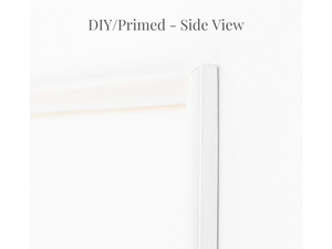 DIY/Primed Side View of Brooklyn Estate Ten Piece Self - Adhering Applied Wall Moulding Kit - Luxe Architectural