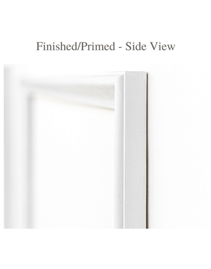 Finished Primed Wall Moulding - Paint-Ready Professional Finish, Side View