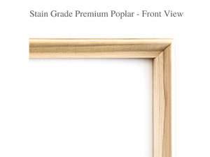 Peel and Stick Moulding Premium "Clear" Stain Grade Poplar Classic Tall Nine Piece Self-Adhering Applied Wall Moulding Kit - Luxe Architectural