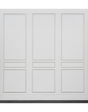 Removable_Classic_Nine_Piece_Wall_Moulding_Kit_Installed_prominently showing all pieces included in the kit
