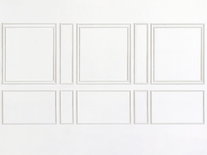 New! Brooklyn Estate Ten Piece Self-Adhering Wall Moulding Kit for Walls 14’ – 21’ wide