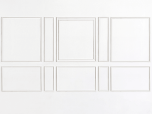 New! Brooklyn Estate Ten Piece Self-Adhering Wall Moulding Kit for Walls 14’ – 21’ wide - Luxe Architectural