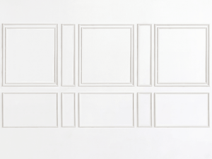 New! Brooklyn Estate Ten Piece Self-Adhering Wall Moulding Kit for Walls 14’ – 21’ wide - Luxe Architectural