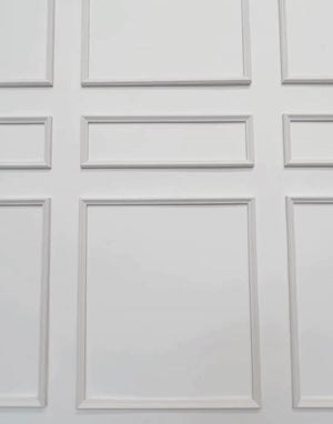 Classic Tall Three Piece Self-Adhering Wall Moulding Kit