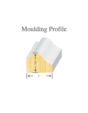 Removable & Reusable ~ Six Piece Self-Adhering Wall Moulding Kit - Luxe Architectural