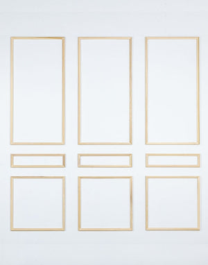 SALE — Classic Nine Piece Self-Adhering Wall Moulding Kit — Stain Grade Premium Poplar - Luxe Architectural