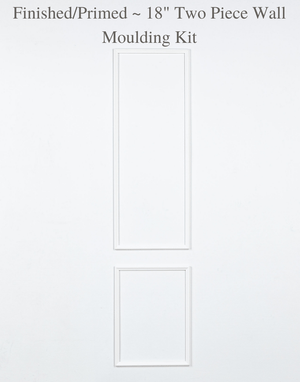 Two Piece Self-Adhering Applied 18"  Wall Moulding Kit - Luxe Architectural