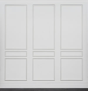 Removable_Classic_Nine_Piece_Wall_Moulding_Kit_Installed_prominently showing all pieces included in the kit 