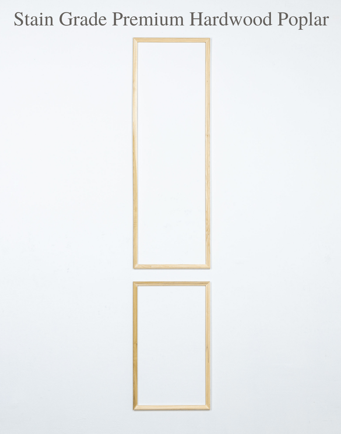 Peel and Stick Moulding Stain Grade Brooklyn Two Piece Self-Adhering Applied Wall Moulding Kit - Luxe Architectural