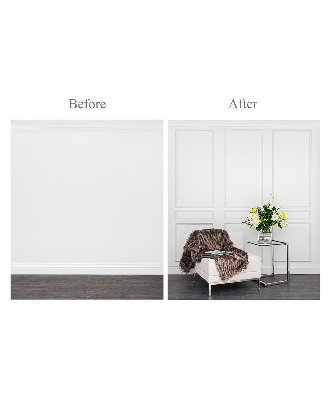 Peel and Stick Moulding Nine Piece Self-Adhering Applied Wall Moulding Kit - Luxe Architectural