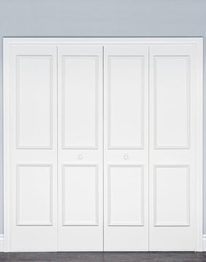 Removable & Reusable ~ Four Piece Self-Adhering Door Moulding Kit / Bi-Fold Door Moulding Kit - Luxe Architectural