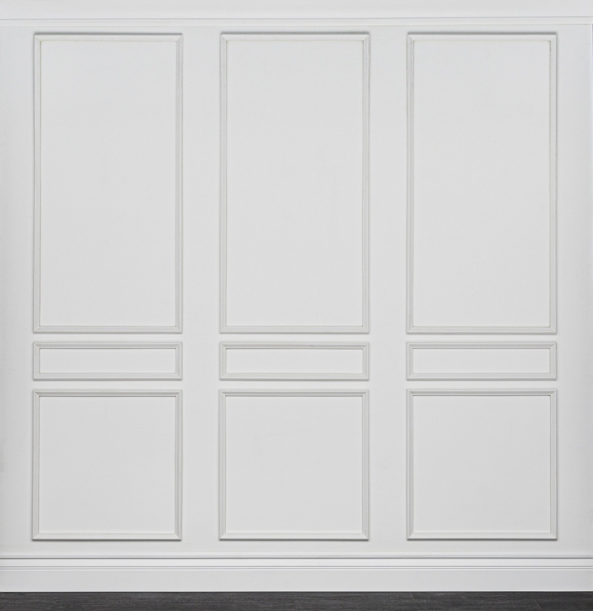 Peel & Stick Removable & Reusable ~ Nine Piece Self-Adhering Applied Wall Moulding Kit - Luxe Architectural