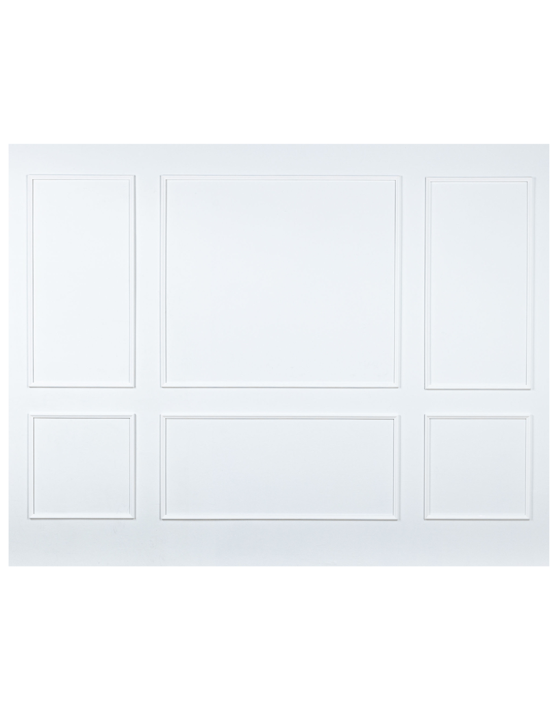 Removable & Reusable ~ Six Piece Self-Adhering Wall Moulding Kit - Luxe Architectural