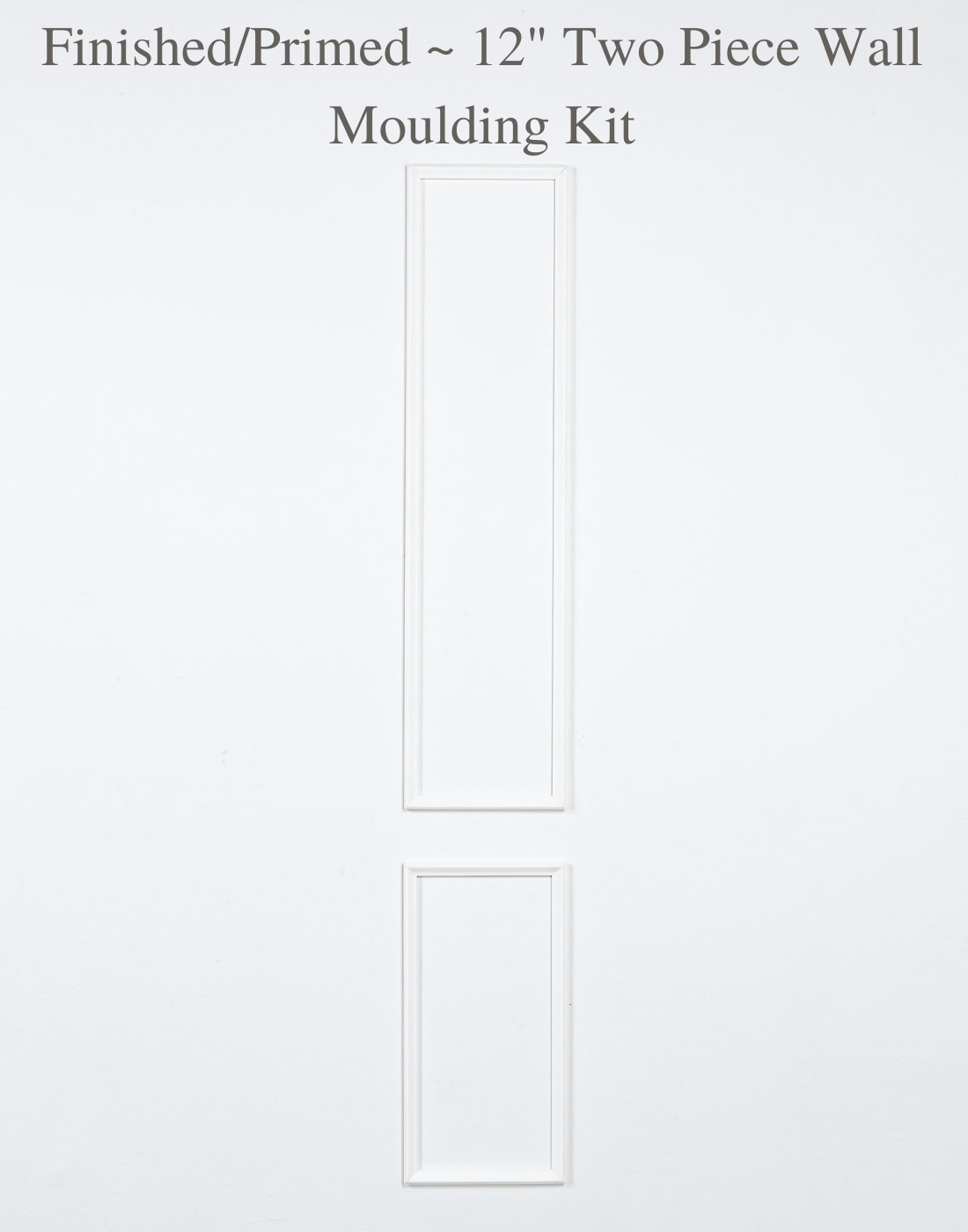 Peel & Stick Removable & Reusable ~ Two Piece Self-Adhering Applied Wall Moulding Kit - Luxe Architectural