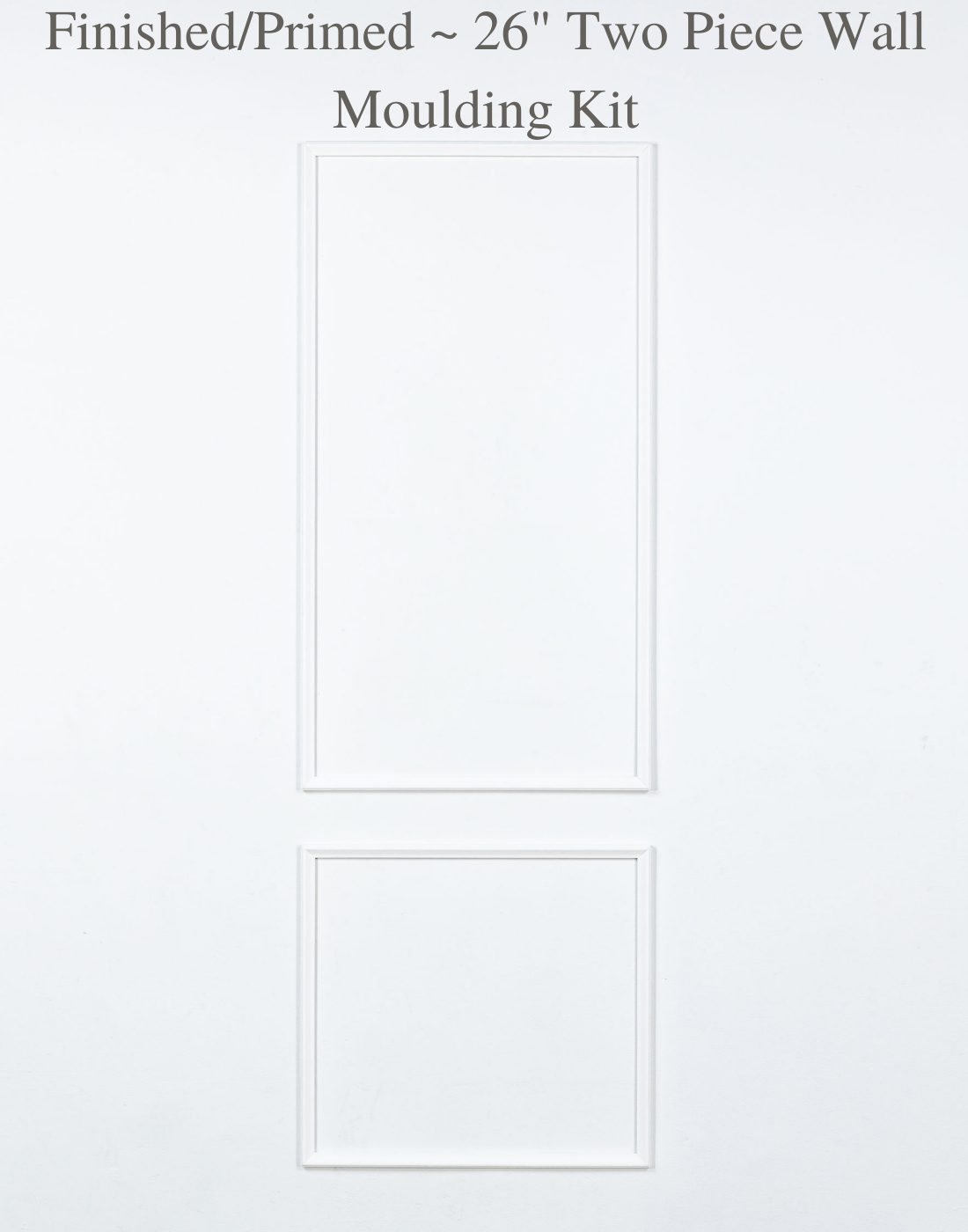 Peel & Stick Removable & Reusable ~ Two Piece Self-Adhering Applied Wall Moulding Kit - Luxe Architectural