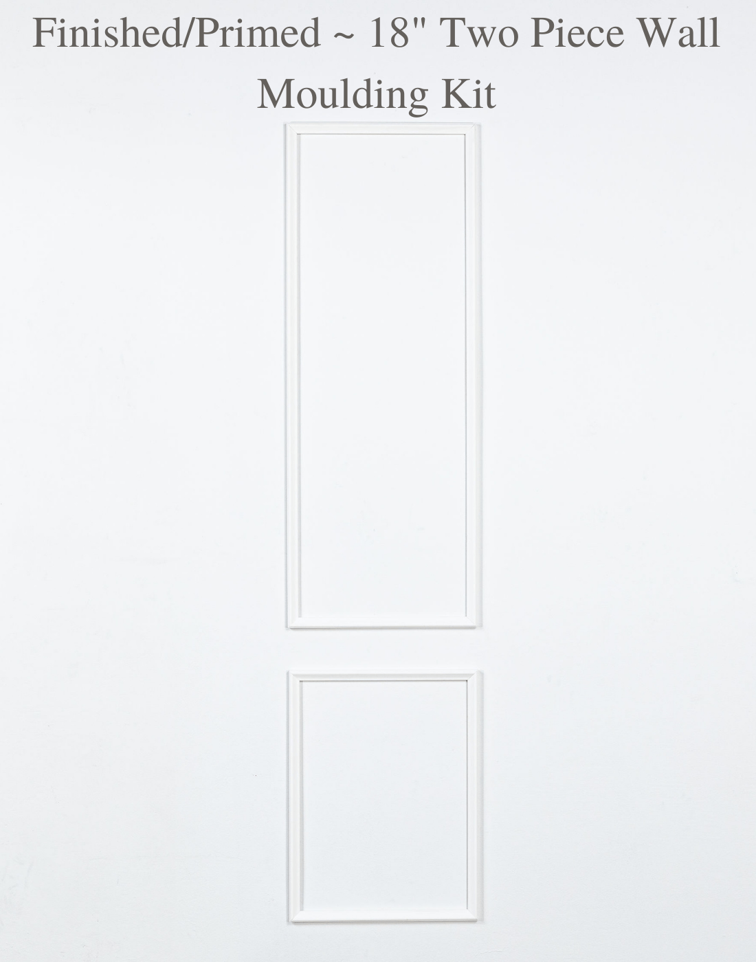 Peel & Stick Removable & Reusable ~ Two Piece Self-Adhering Applied Wall Moulding Kit - Luxe Architectural